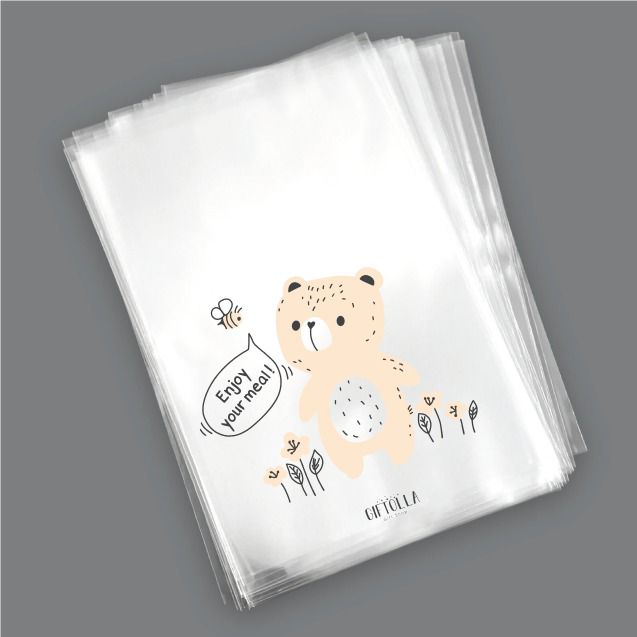 School sweets cellophane bags - 4 packs