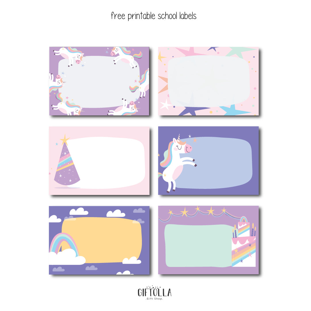 My School Labels (pdf)