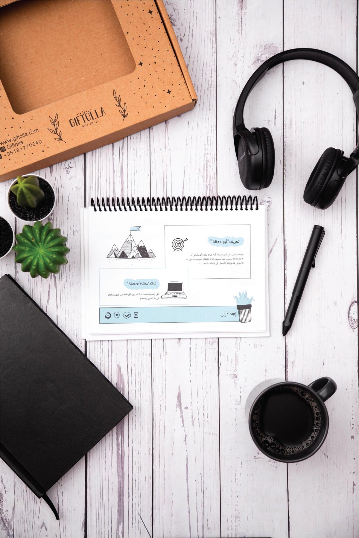 Giftolla Abu Ajqa weekly planner, turn disorganized days into organized ones