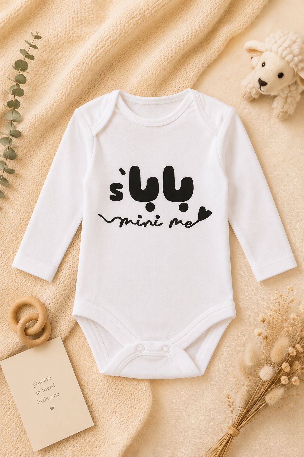 Dad's Mini Me baby onesie by Giftolla, Baba Mini Me design celebrating father and baby