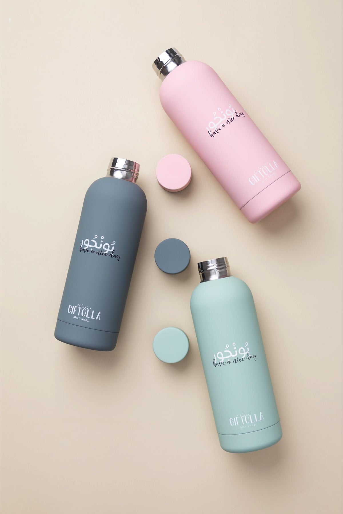 Bonjour 500 ml stainless steel bottle in 3 colors