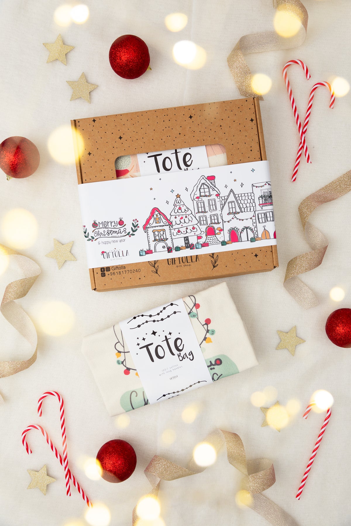 Giftolla Christmas tote bag, practical and stylish for everyday essentials