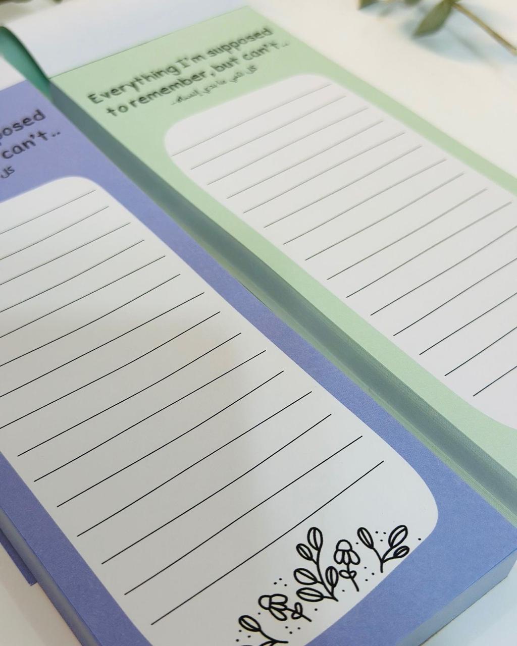 Giftolla to-do notepad, 100 pages each, 8 x 20 cm